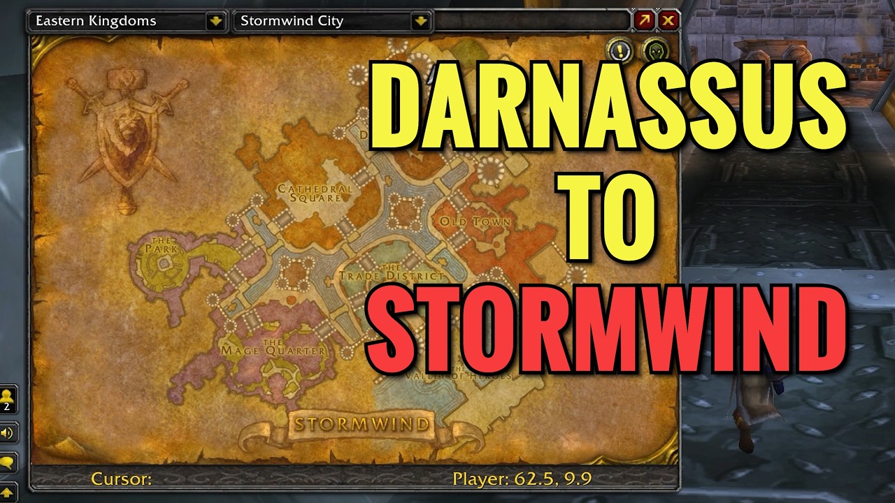 How To Get To Stormwind From Darnassus (WoW Classic)
