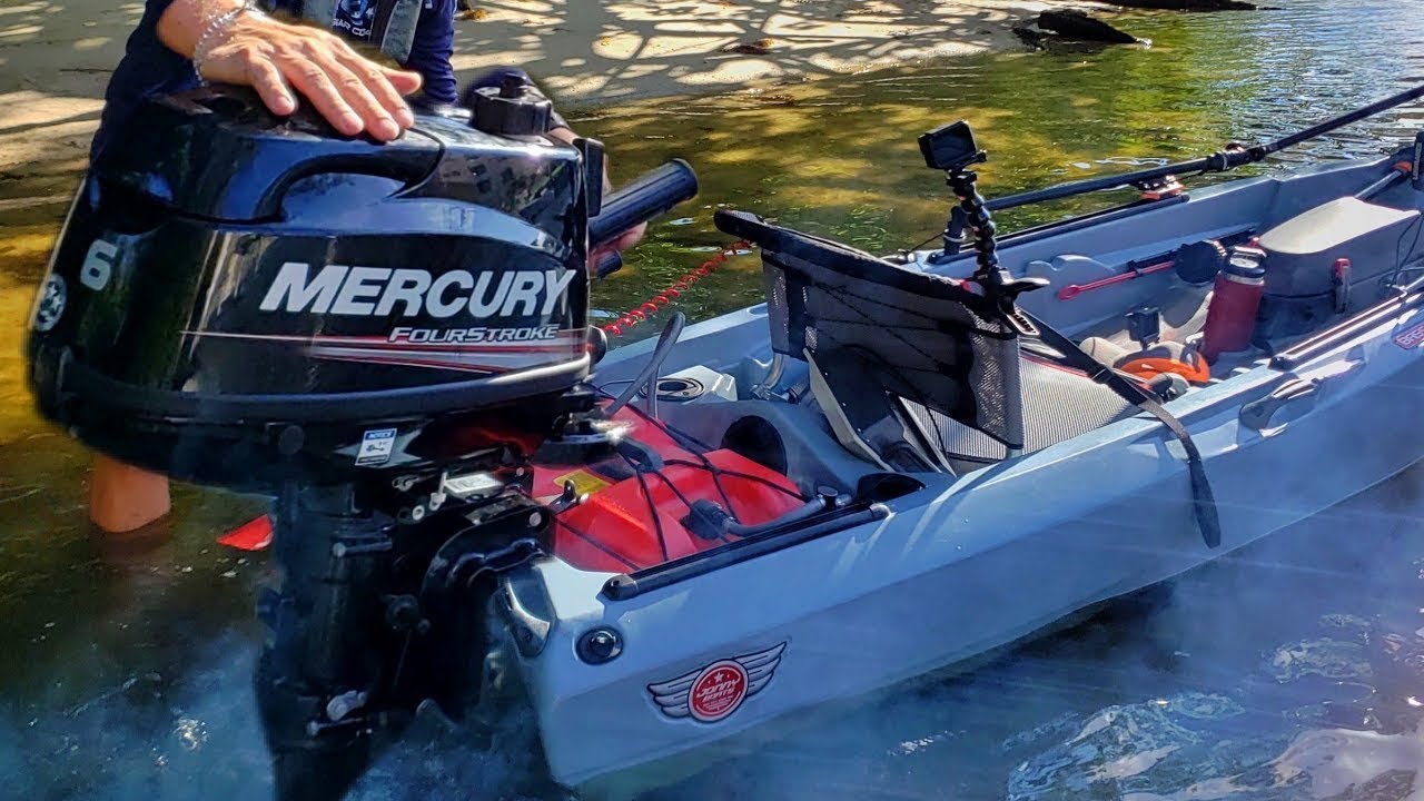 ULTIMATE RISK! I put a HUGE Outboard on a Kayak
