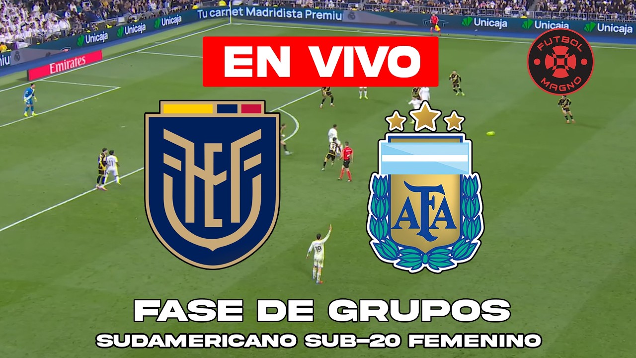 🔴 ECUADOR vs ARGENTINA EN VIVO (SUDAMERICANO SUB-20 FEMENINO)