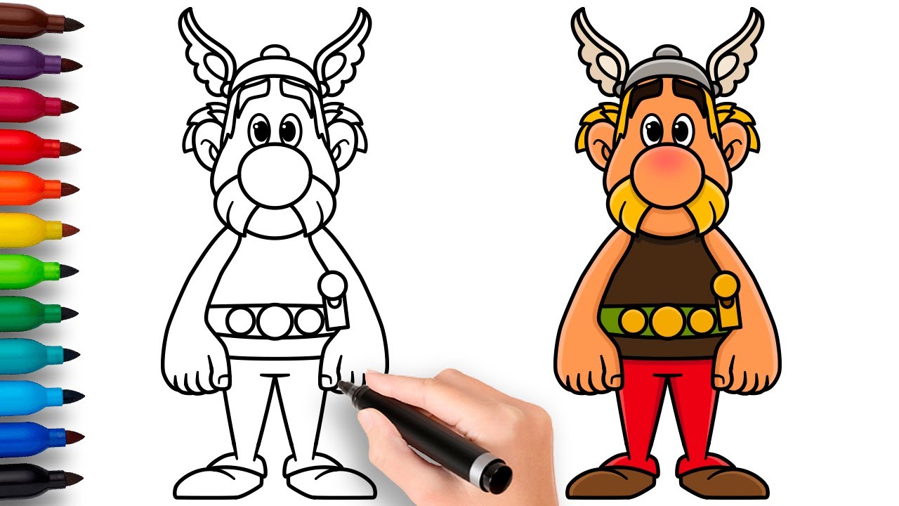 COMO DIBUJAR a ASTERIX | Astérix y Obélix: El combate de los jefes (2025) - fácil y rápido dibujo