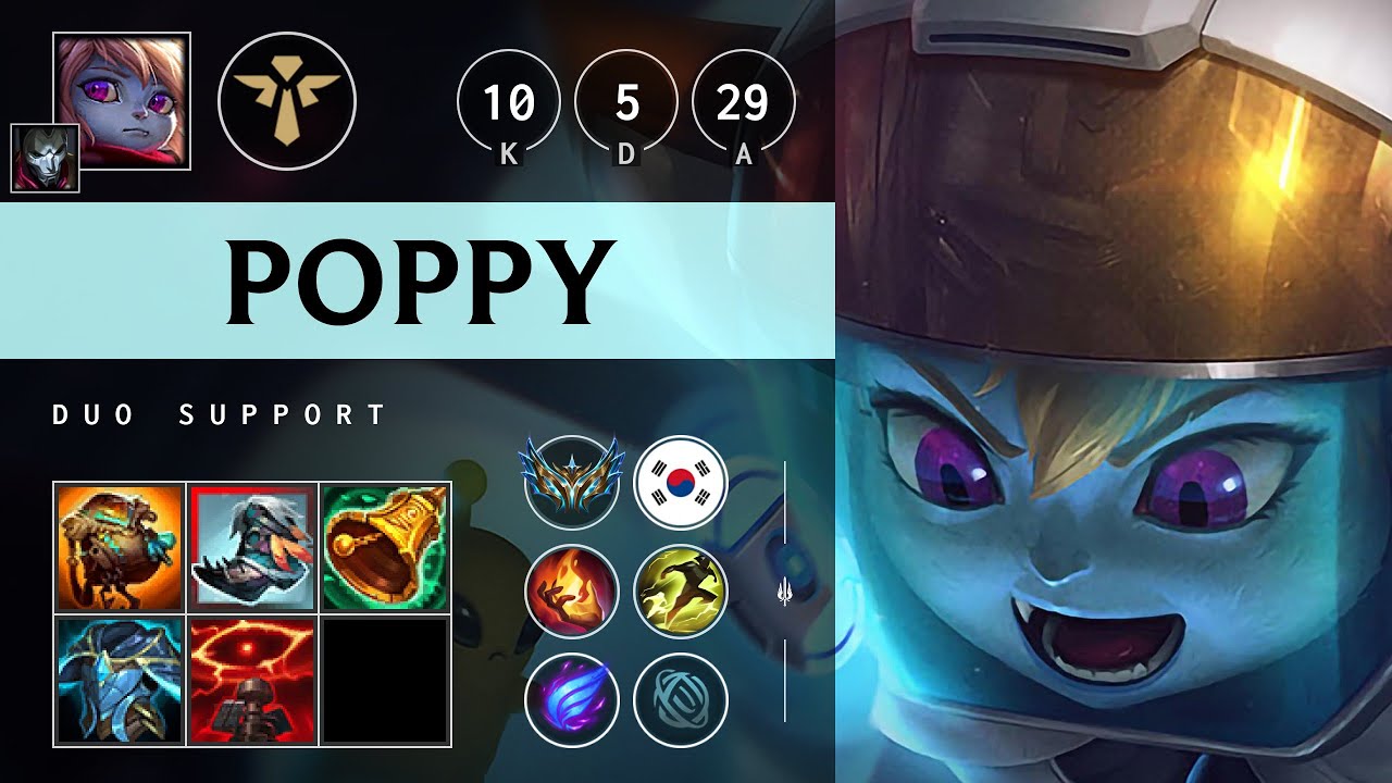 Poppy Support vs Bard - KR Challenger Patch 25.11