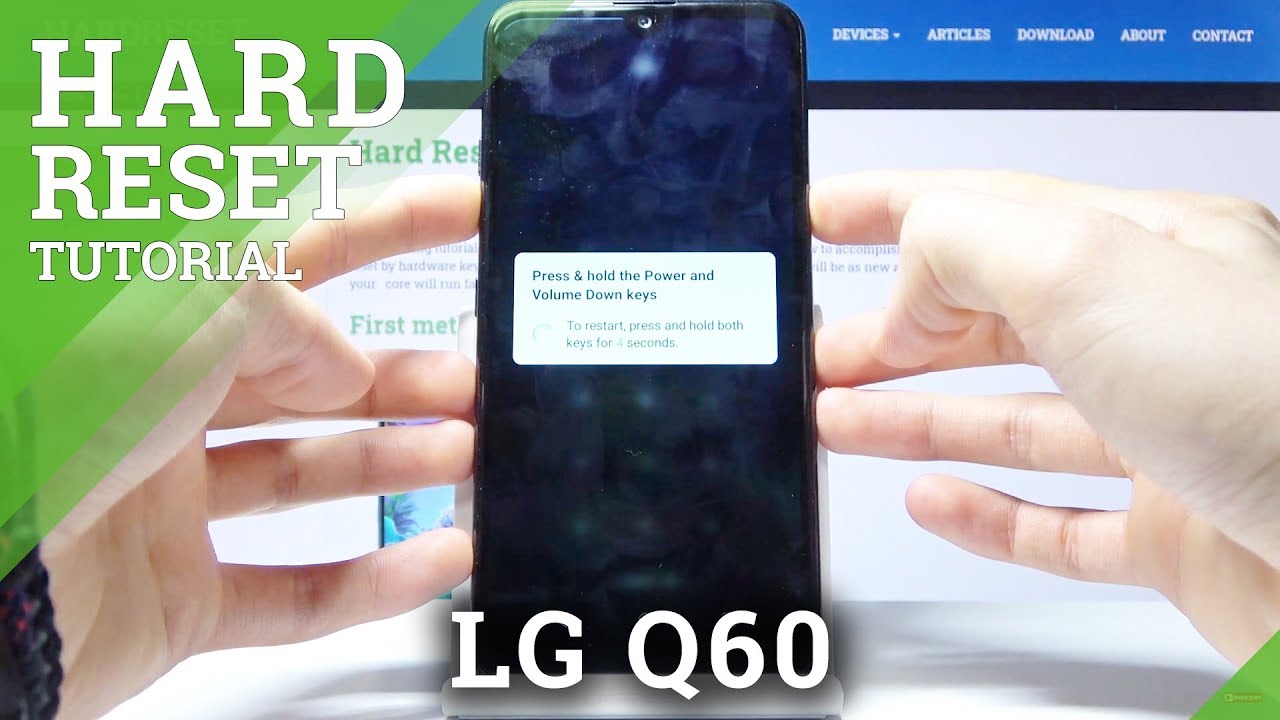 How to Hard Reset LG Q60 – Wipe Data / Bypass Pattern Lock