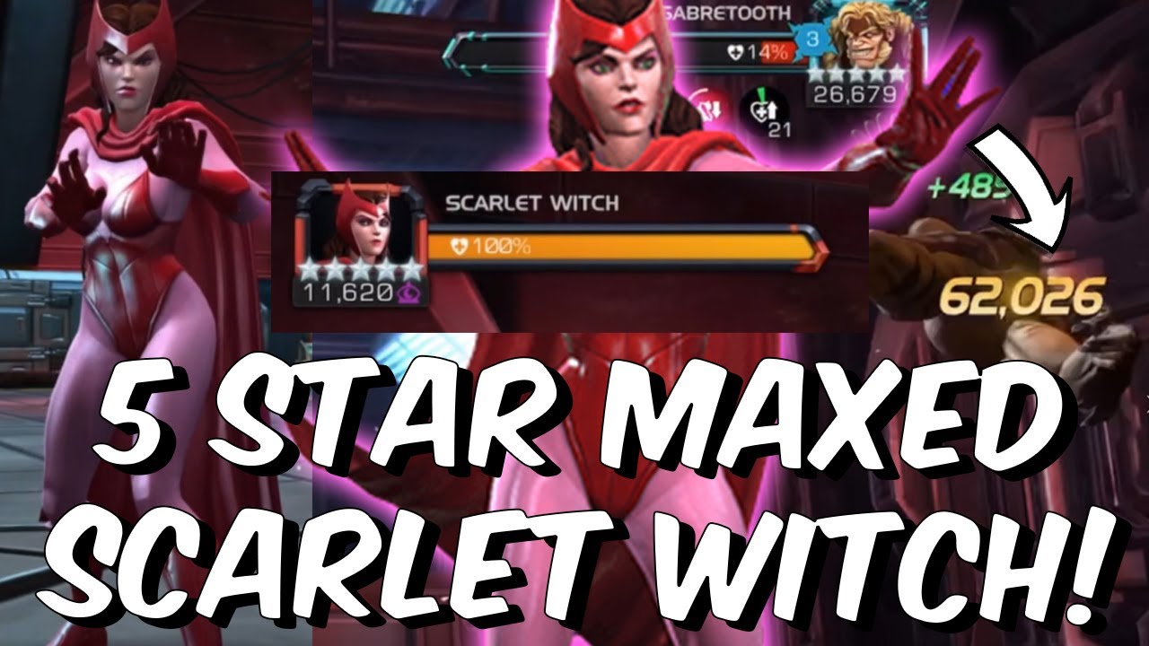 5 Star FULLY MAXED Rank 5 Scarlet Witch! - THE OG GOD OF THE GAME - Marvel Contest of Champions