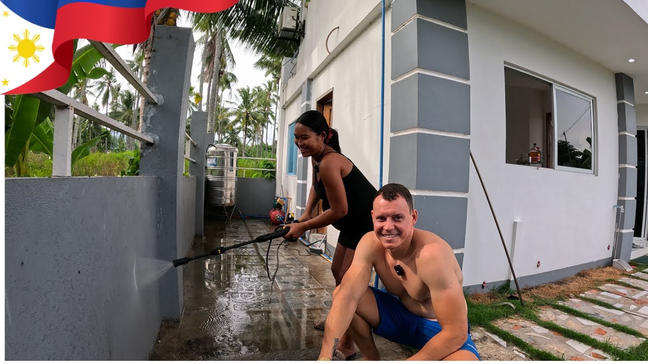🇵🇭 Transforming Our House In The Philippines! (with $55 pressure washer)