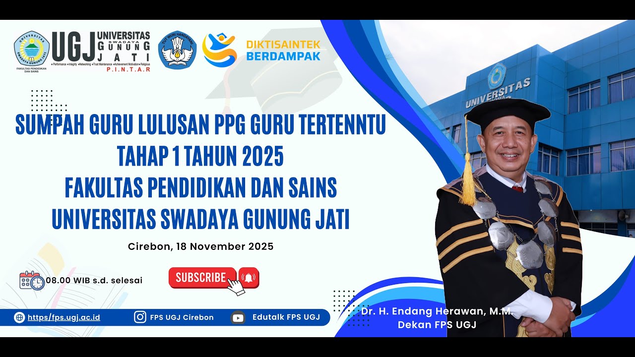 Sumpah Profesi Guru Lulusan PPG Guru Tertentu Tahap 1 Tahun 2025 FPS UGJ