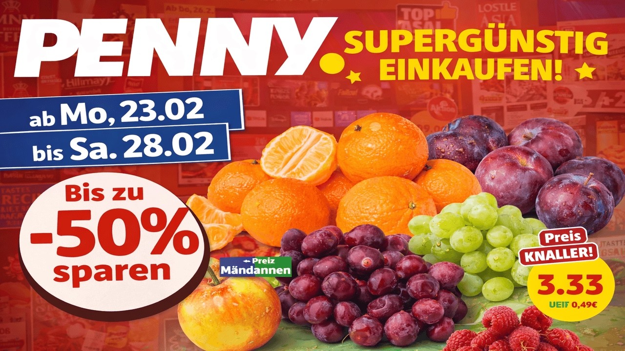 PENNY Prospekt Diese Woche 🛒 Angebote vom 23.02 bis 28.02