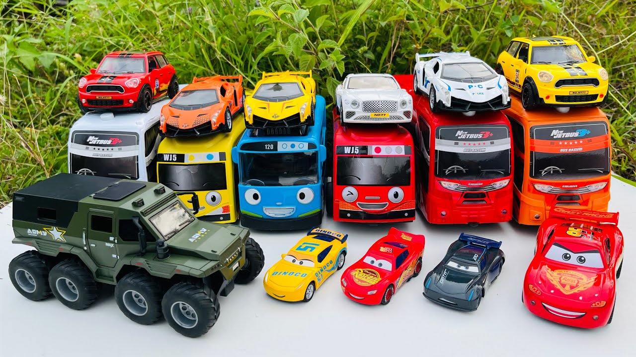 Mobil Mobilan Truk Oleng, Mobil Truk Molen, Mobil Balap, Truk Pasir, Mobil Roket, Damkar, Tayo #9125