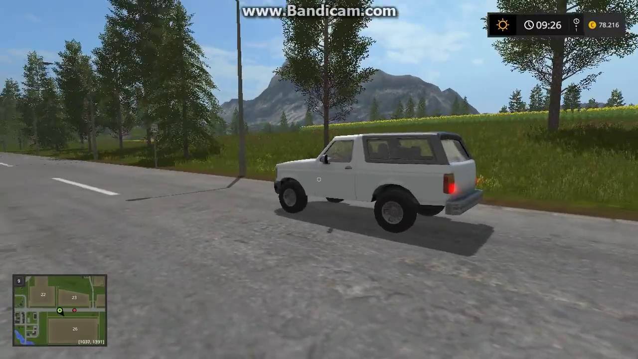 LS 17 Auto steht Auf dem High Way