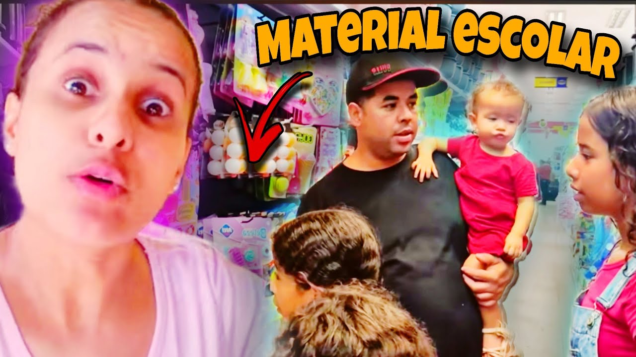 Compramos o Restantes dos Materiais Escolar Das Crianças 