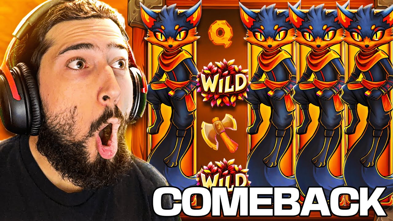 CRAZIEST COMEBACK on NEW PYRO FOX SLOT!! (FULL SCREEN!?)