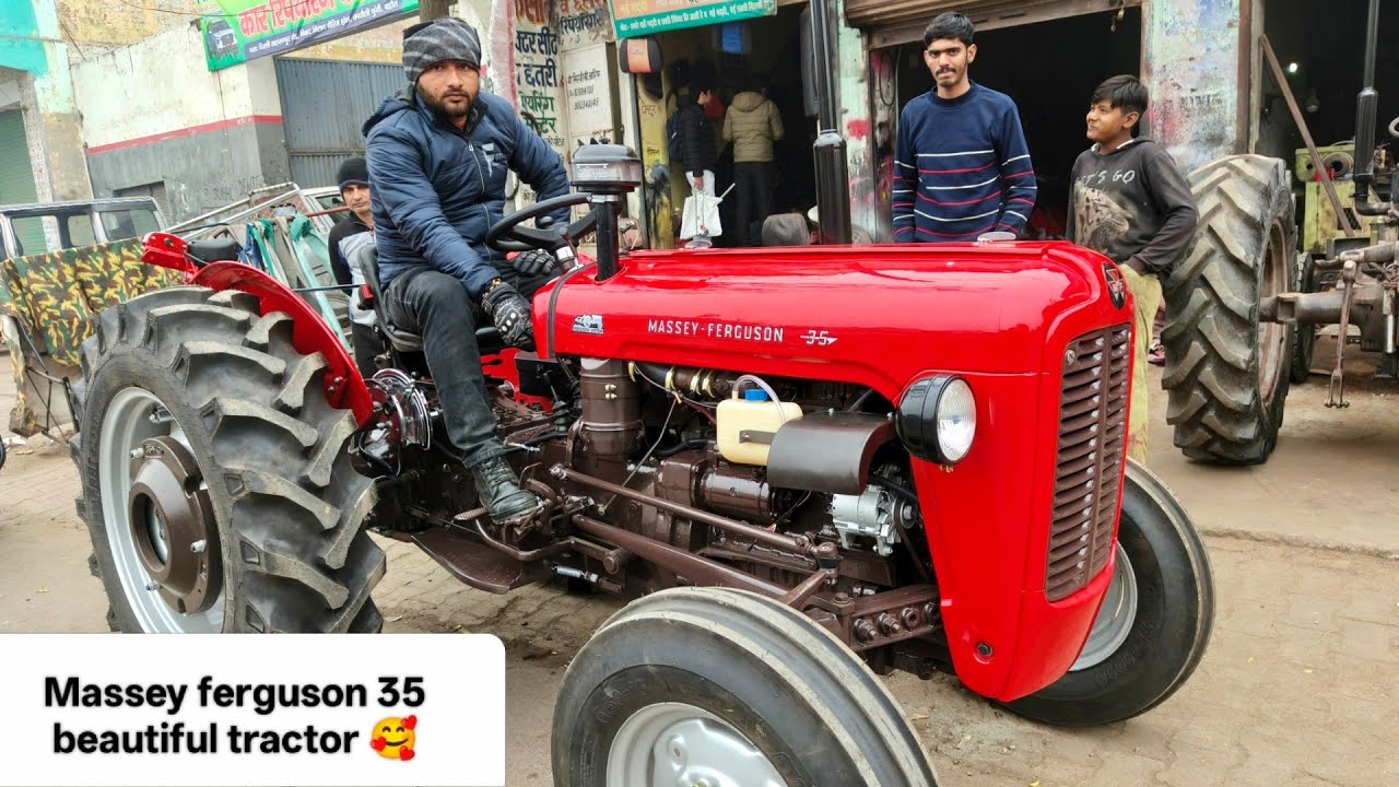 Massey Ferguson 35 beautiful tractor  Restored At dilshad painter by rahul sirohi baroot bagpat up 