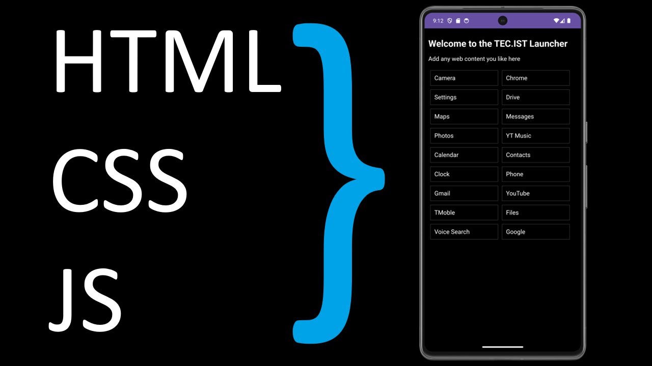 Make Your own Android Launcher (Home Screen) using HTML/CSS/JS (wrapped in a little Kotlin)