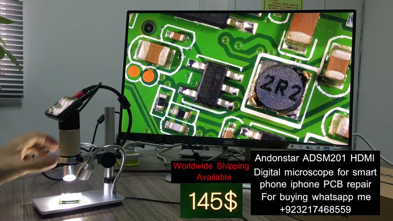 The Excellent Andonstar Digital ADSM201 HDMI Full HD Microscope || Live and Really Images