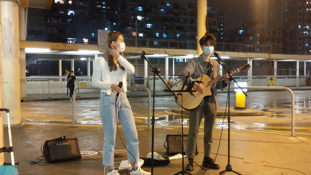 花千樹-告白-逃生門-東京人壽-忘川-曖昧 (Cover by Ivy x Tsz Pok) @旺角東站B出口Busking 2021.03.06