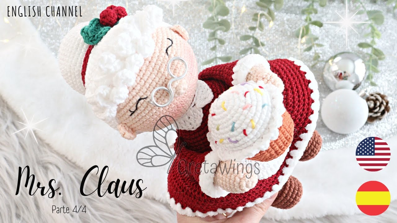 Santa and Mrs. Claus o Noela AMIGURUMI Part 4/4 step by step Sub 🇺🇸🇪🇸/ GretaWings