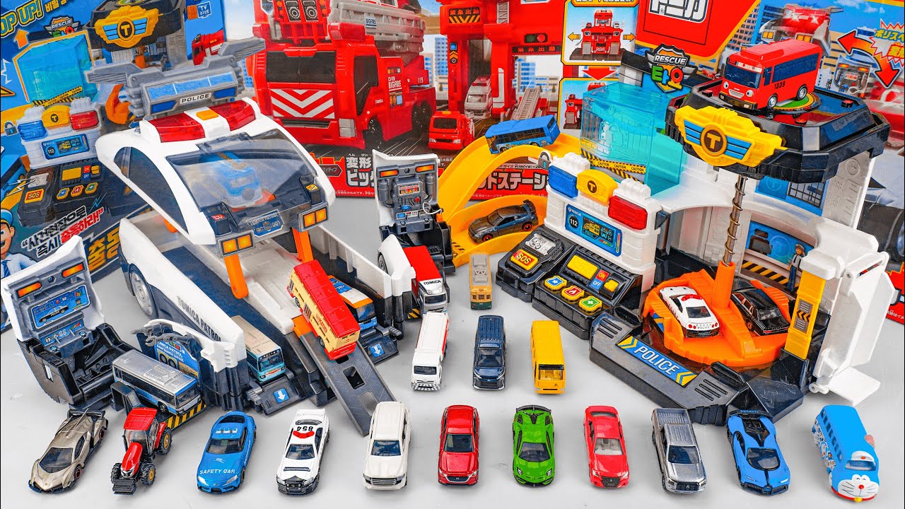 トミカ ビッグに変形! デカパトロールカー Tomica Giant Patrol Car ASMR Satisfying with Unboxing