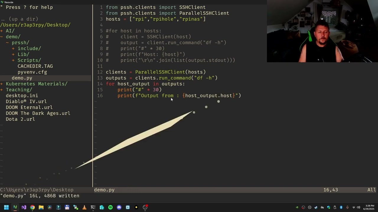 Python - Parallel SSH