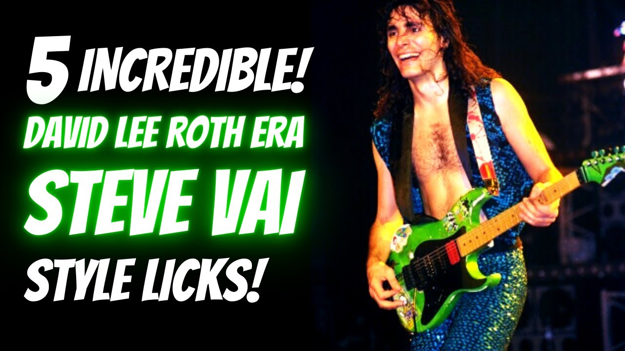 Steve Vai Licks, Guitar Lesson | 5 INCREDIBLE Licks You Can Use In Your Playing (w/TAB+JAMTRACK)