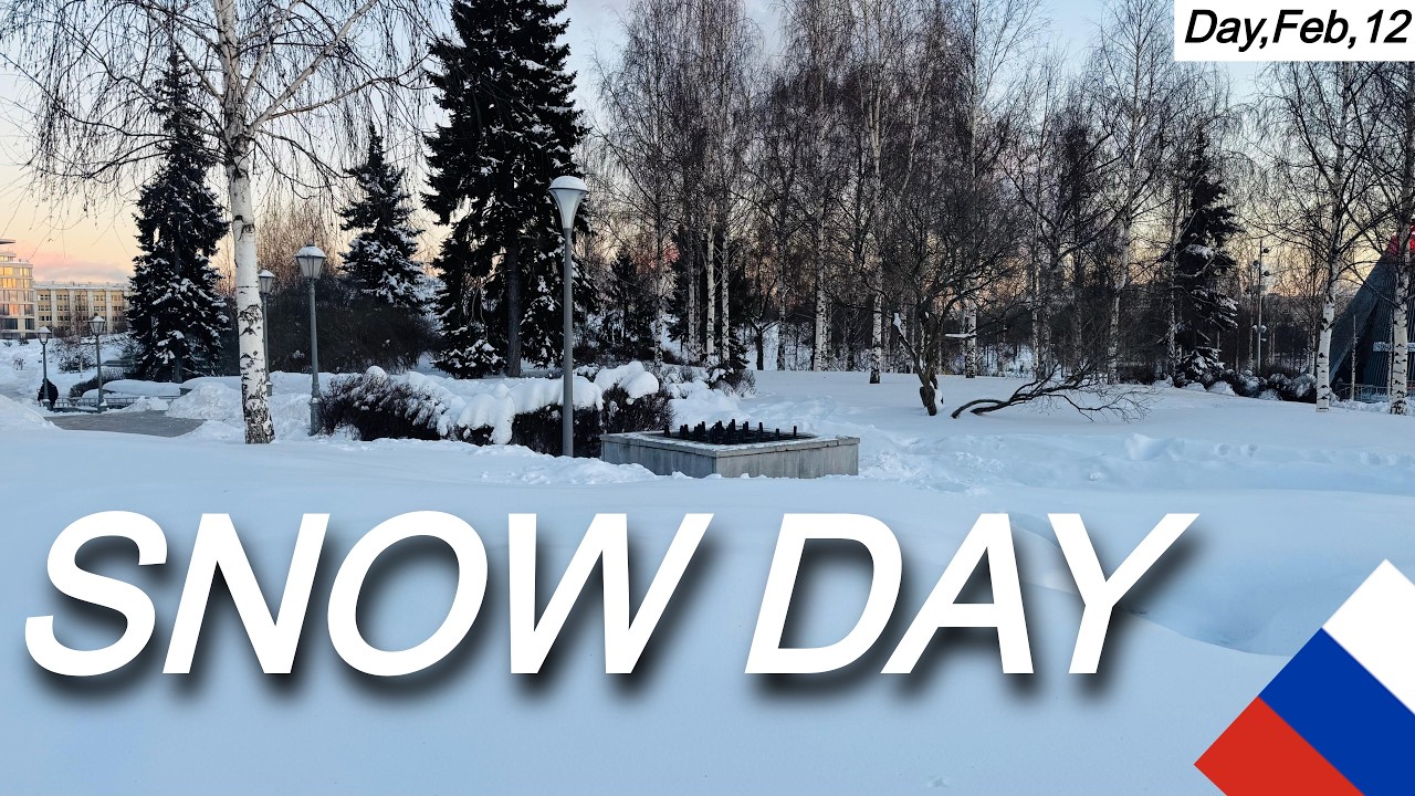 Snow Day in Moscow #live in 4k | Snow Strom in #russia