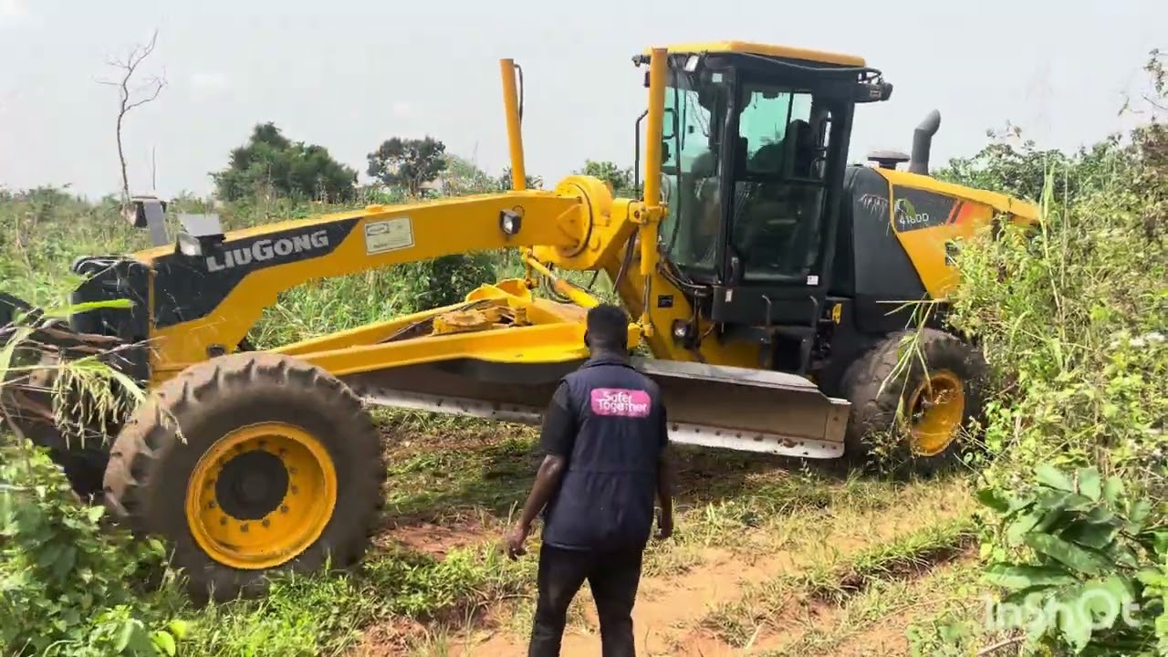 Road construction exercise 1🇯🇲village 🇬🇭road extension 
