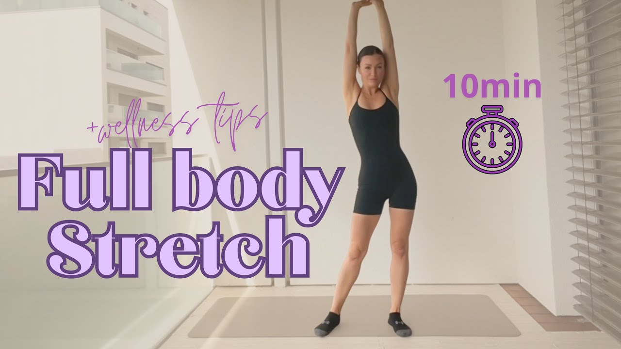 After-workout stretching for flexibility and lymphatic system, non repeat