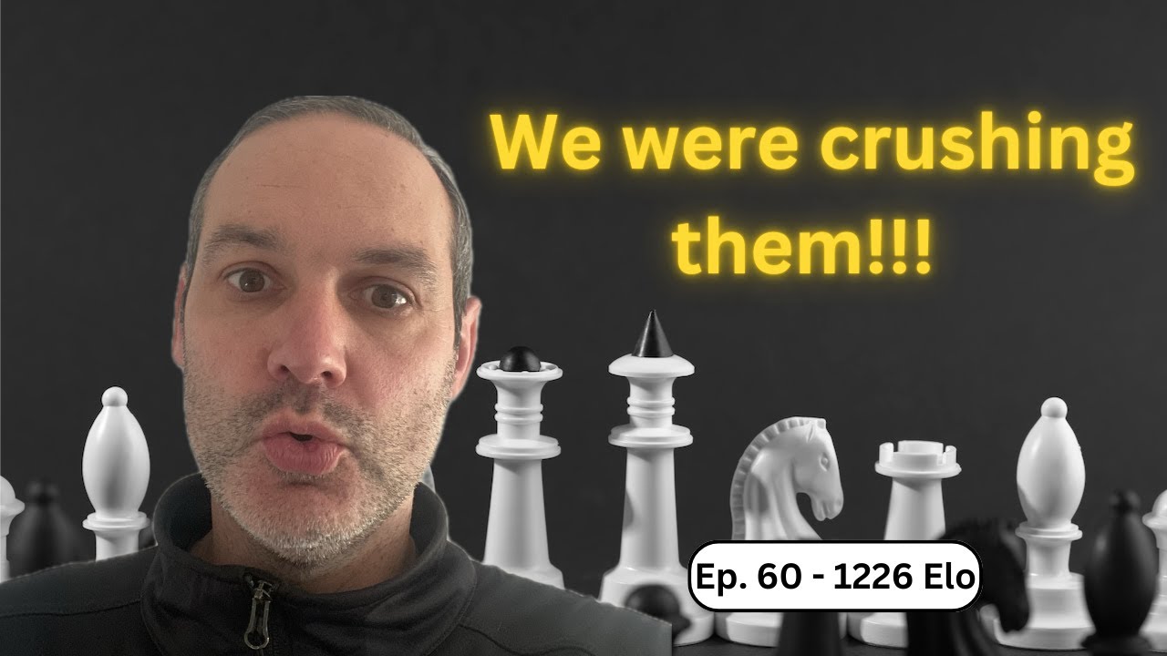 Episode 60 of Road to 1500 Elo - We dominated this game - but my opponent held on!