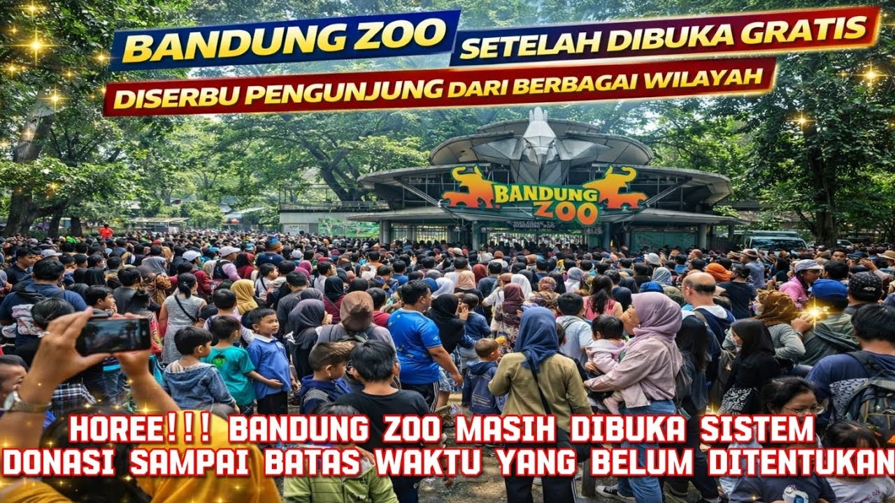 Bandung Zoo hari ini! Kebun binatang bandung dipenuhi pengunjung lokal maupun luar daerah 