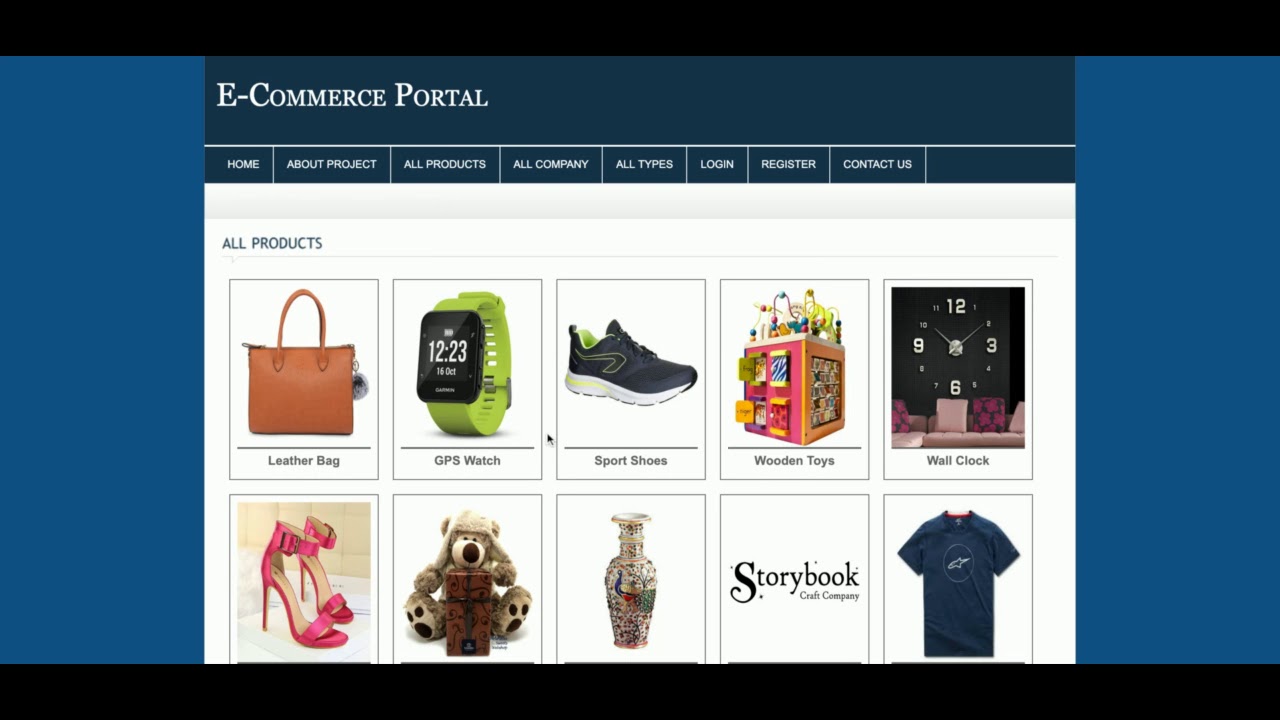 E-Commerce Portal | PHP and MySQL Project Source Code | PHP MySQL CRUD Project