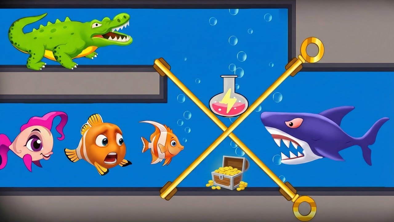 Save the Fish / Pull The Pin / Best Mobile Puzzle Game / Android Gameplay Walkthrough / Part 10