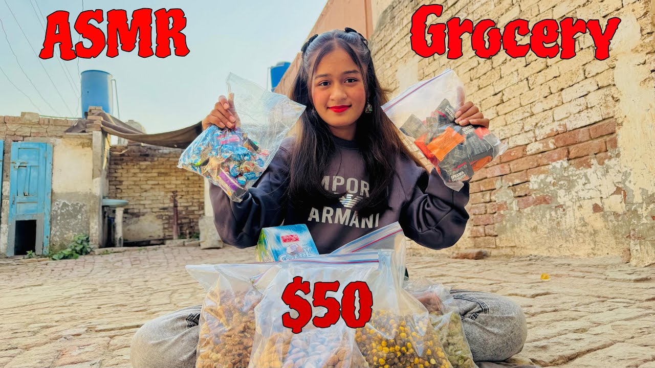 ASMR $50 Grocery Shopping