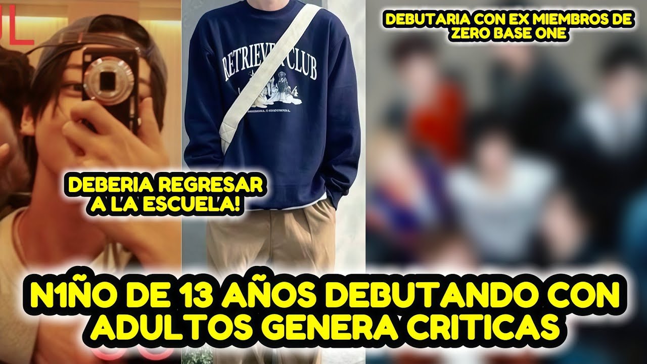 UN MAKNAE DE 13 AÑOS DEBUTANDO CON IDOLS ADULTOS GENERA CRITICAS 