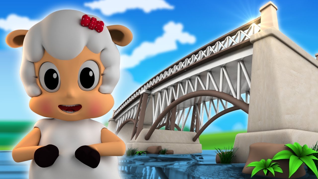 Cầu london đang giảm xuống | 3D vần điệu trẻ | trẻ em bài hát | London Bridge is Falling Down