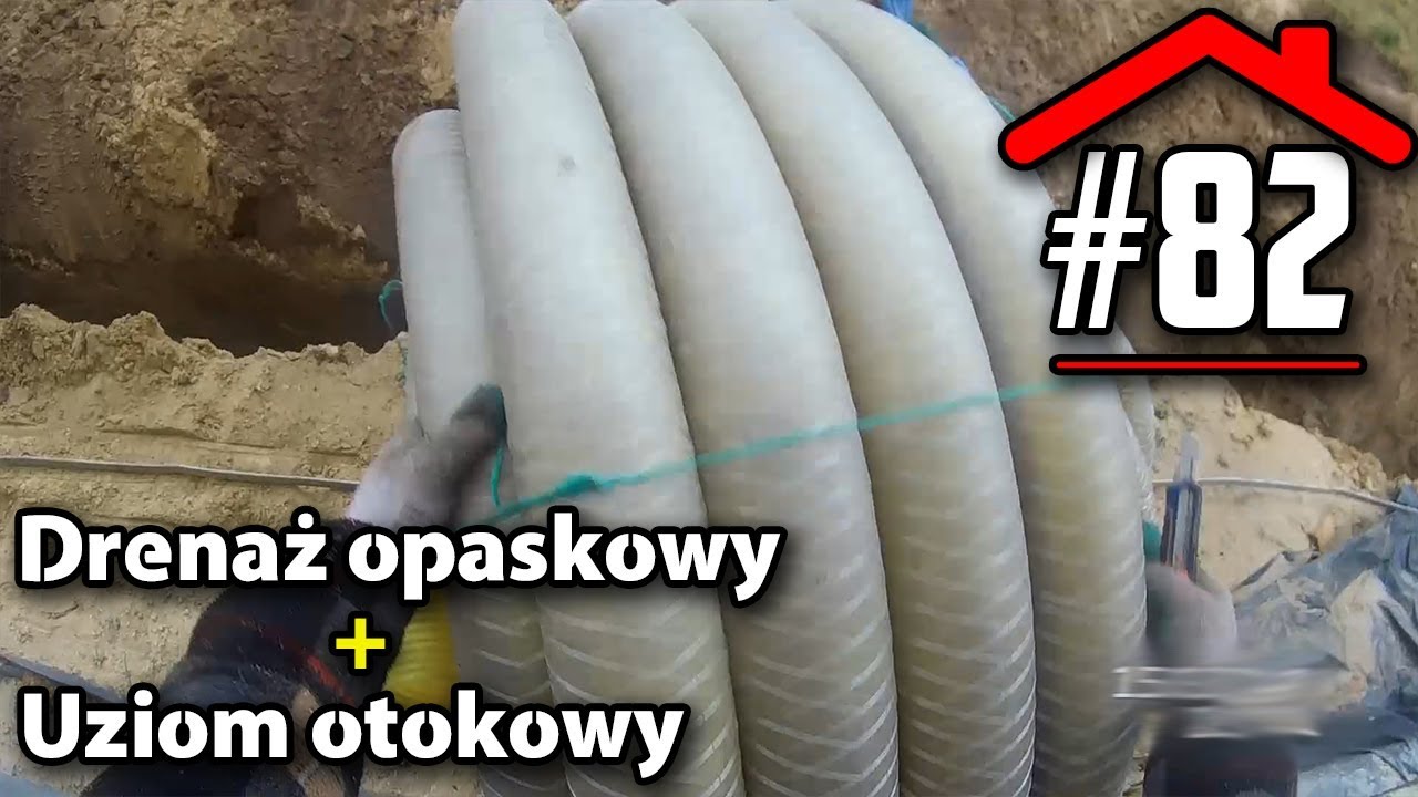#82 Drenaż opaskowy + uziom otokowy - Dom na płycie fundamentowej samodzielnie