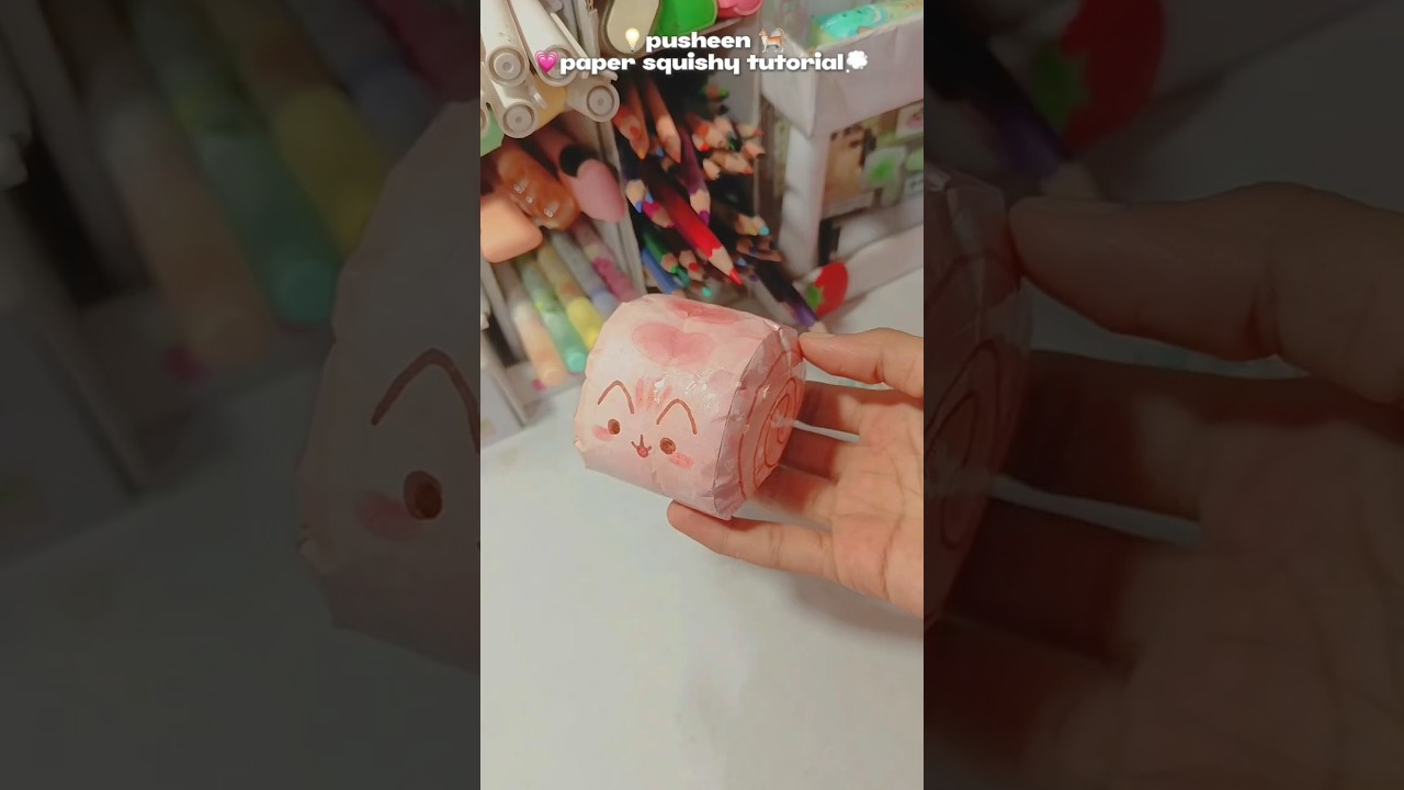 Pusheen squishy 😭🐈💡💭|#diy #squishy#pusheen #kawaii #shorts #trending #cute