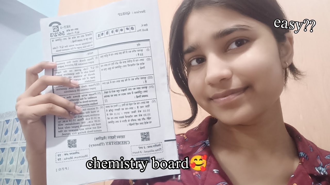 Chemistry question paper review!🥀