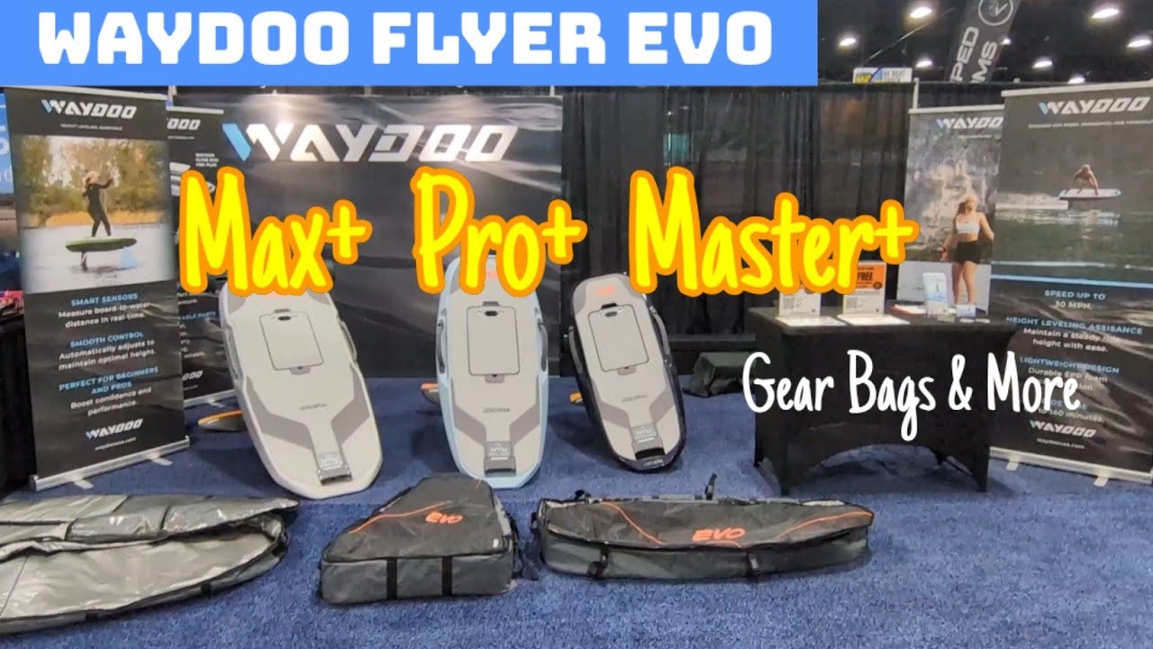 Обзор Waydoo Flyer EVO, часть 3 — Сравнение всего семейства EVO (EVO Master) на выставке лодок в ...