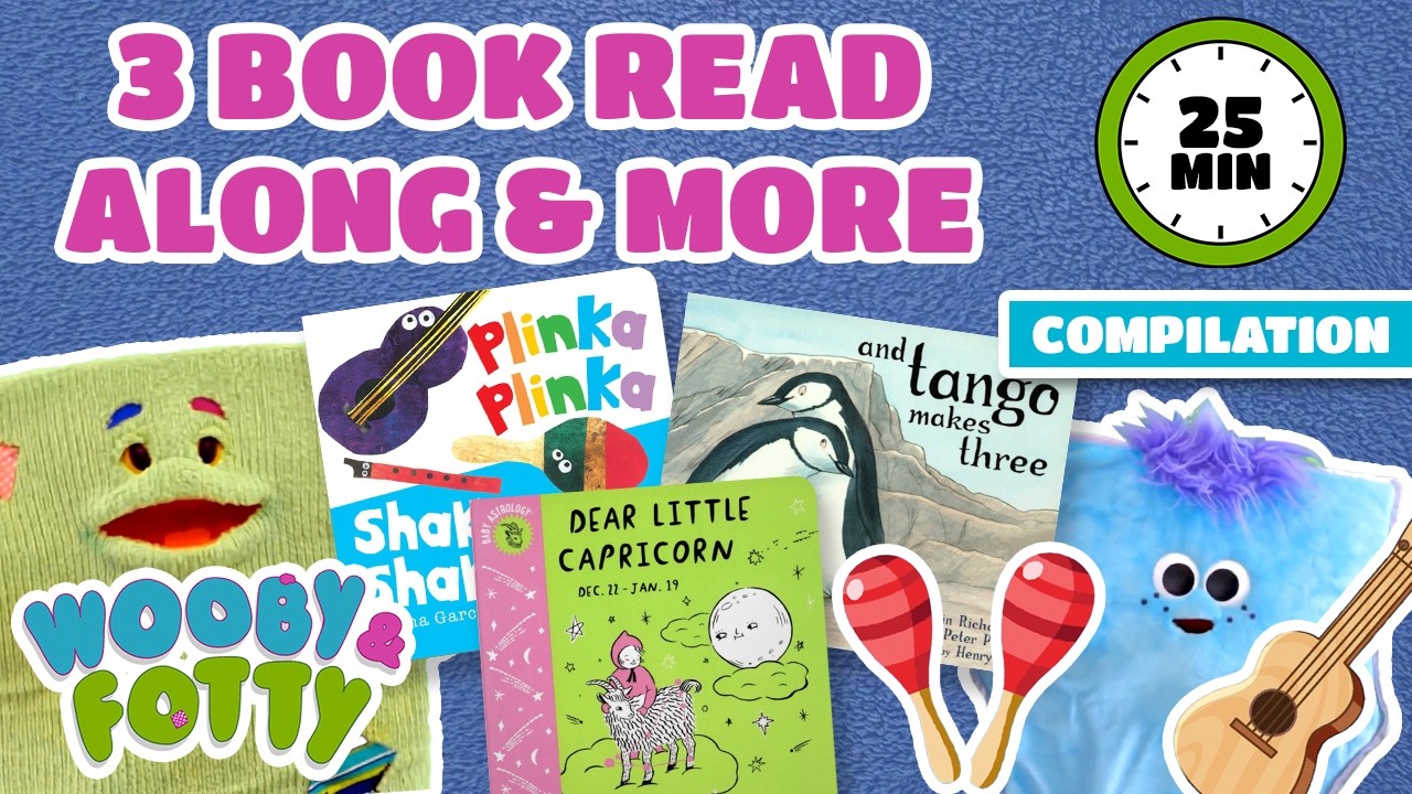 Read And Tango Makes Three, Plinka Plinka Shake Shake, and Dear Little Capricorn with Wooby & Fotty!
