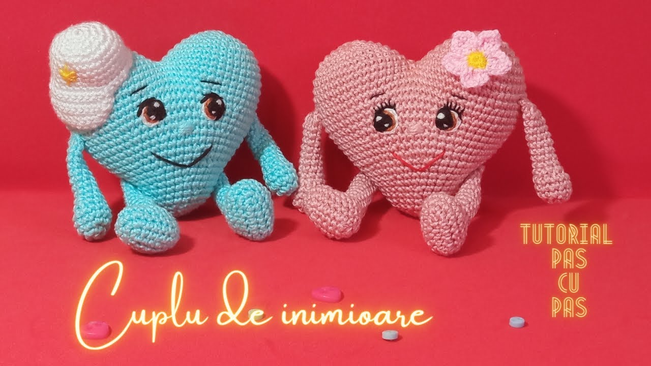 Cuplu de inimioare ❤️❤️  - tutorial pas cu pas