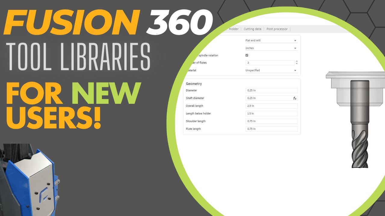 Библиотека инструментов Fusion 360 — первоначальная настройка!