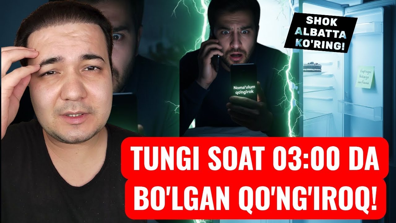 TUNGI SOAT 03 00 DA BO'LGAN QO'NG'IROQ NOMALUM RAQAM VA G'ALATI SUXBAT ALBATTA KO'RING!