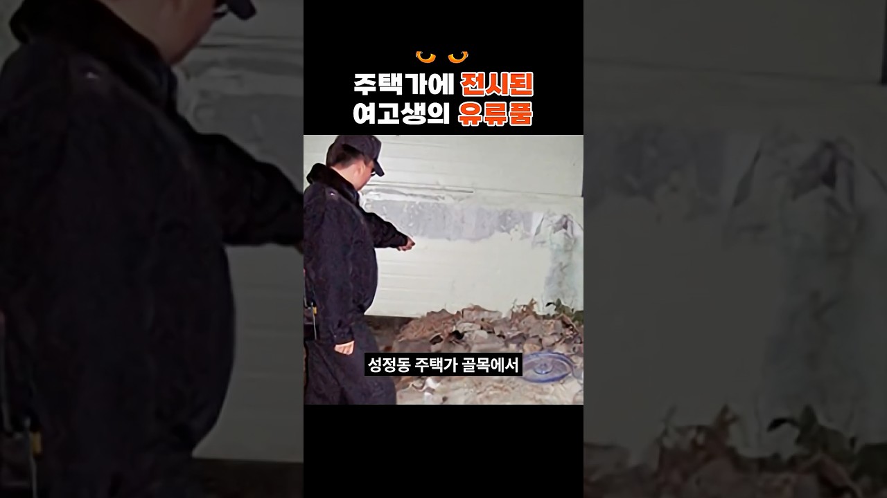 주택가에 전시된 유류품 #성정동 #미제사건