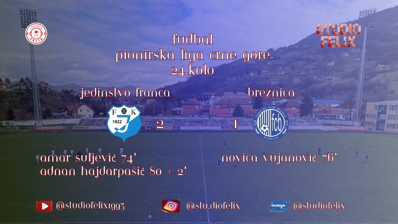 Pioniri JEDDINSTVO   BREZNICA  2 1 24  kolo
