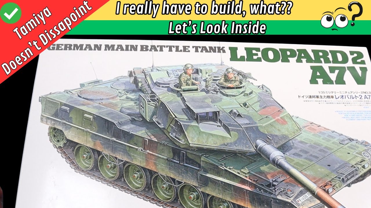 Tamiya Leopard 2 A7V Box Opening - This one had a surprise to me.