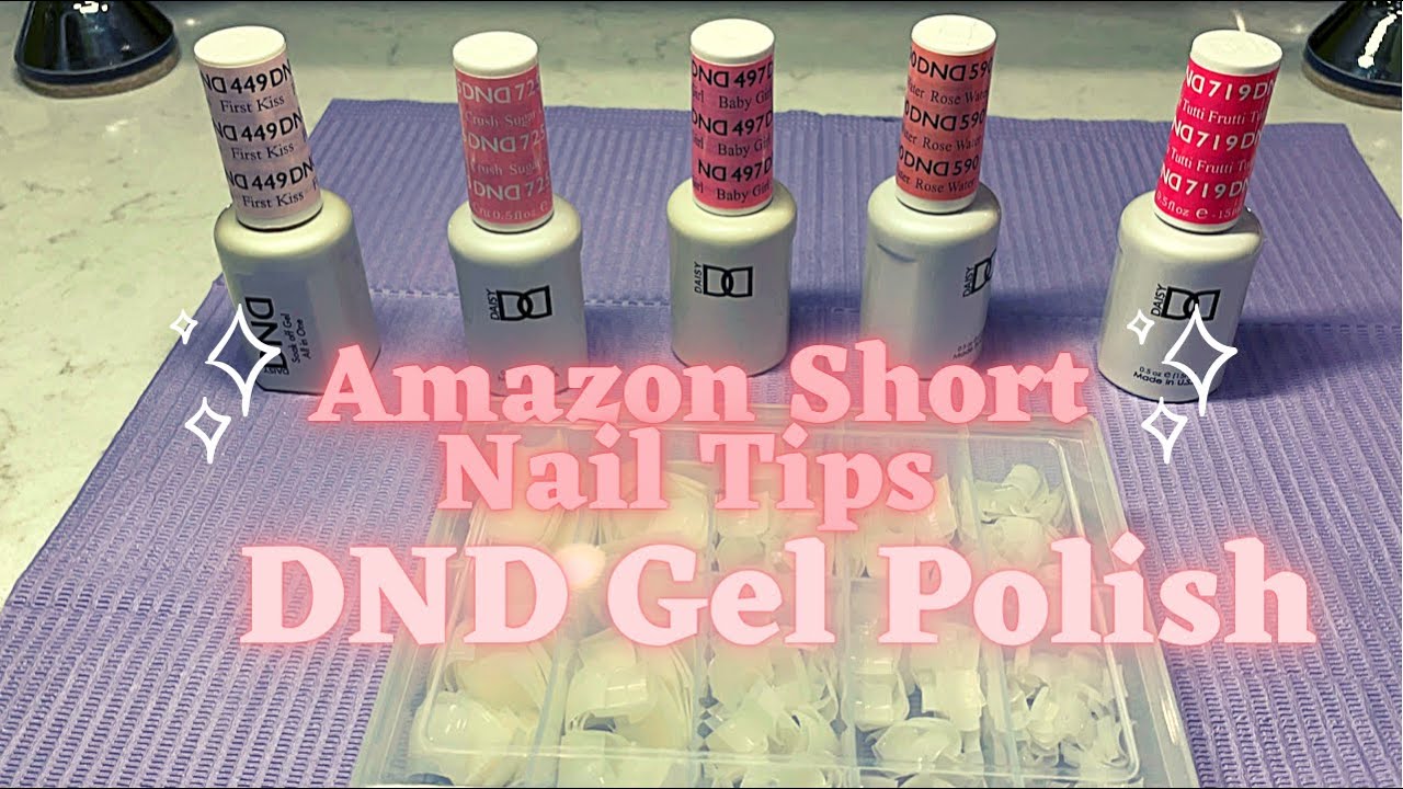 Watch me work | Amazon | Short Tips l Nails | DND Gel Polish | Pink Palette