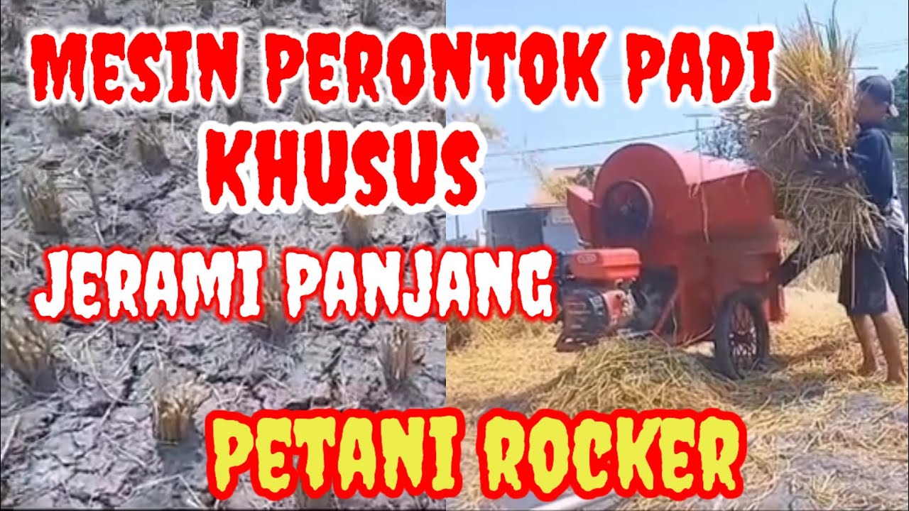 Mesin Perontok Padi Khusus Jerami Panjang