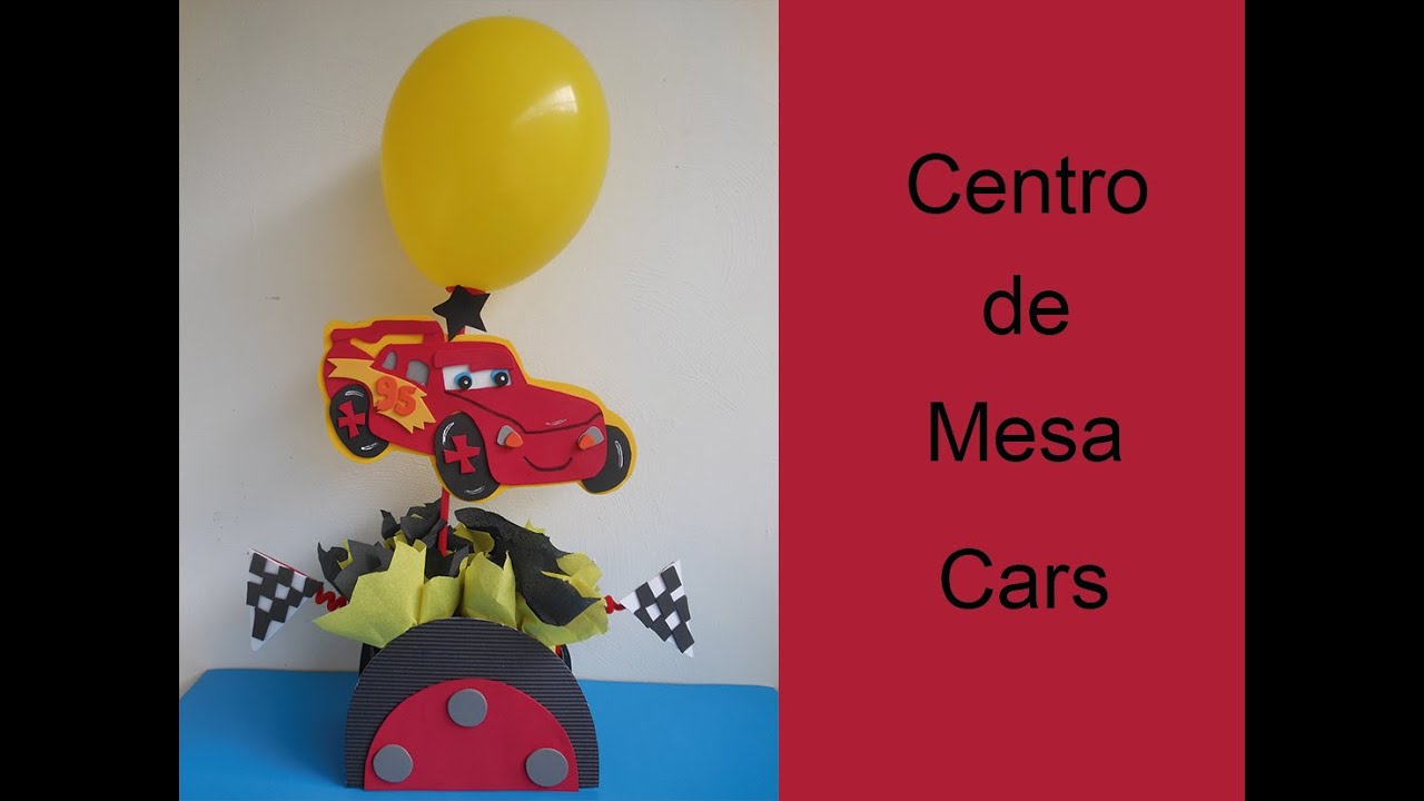 Centro de mesa Cars (Centerpiece cars)