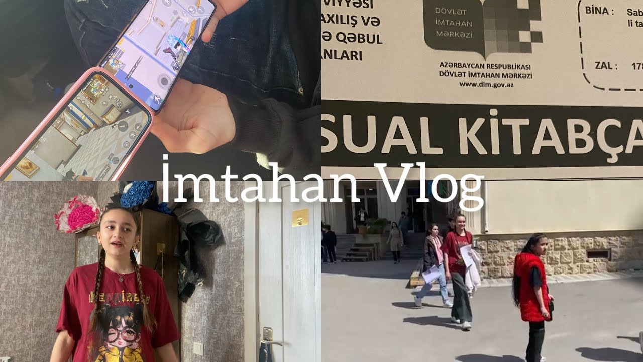 9sinif Buraxılış İmtahanı Günü Vlog.20.04.2025.Meryem Ahmedzade.#trending #vlog