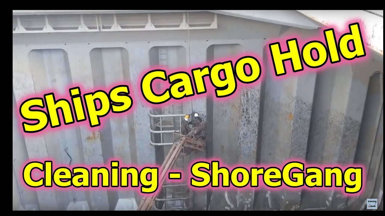 Ships cargo hold cleaning