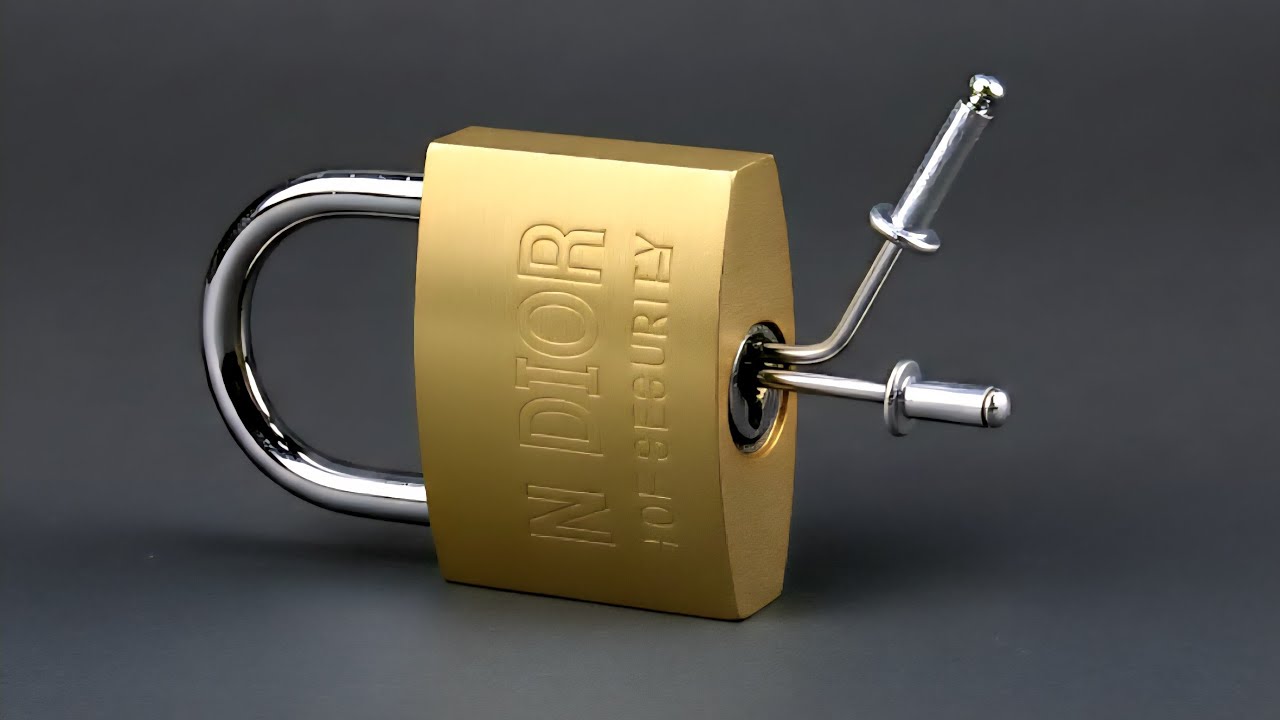Unlock ANY lock without a key in an instant! How to open a padlock without a key