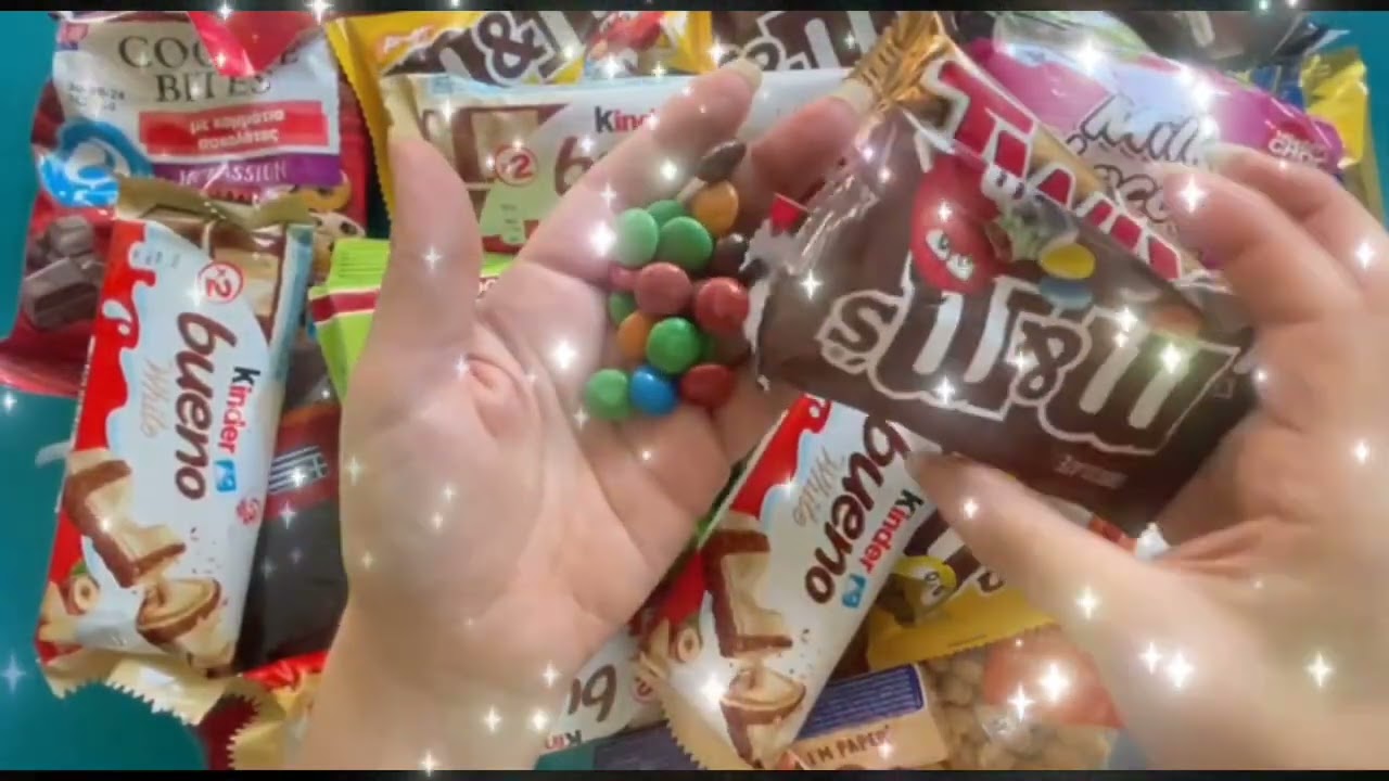 ASMR chocolate M&M / ASMR chocolate TWIX #asmrchocolate #asmrcandy #unboxingchocolate
